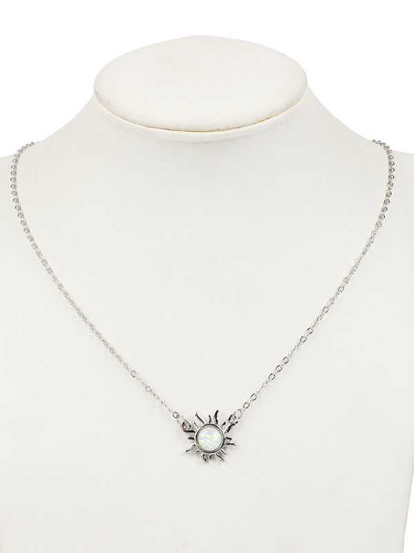 Minimalist Sunflower Plated Necklace