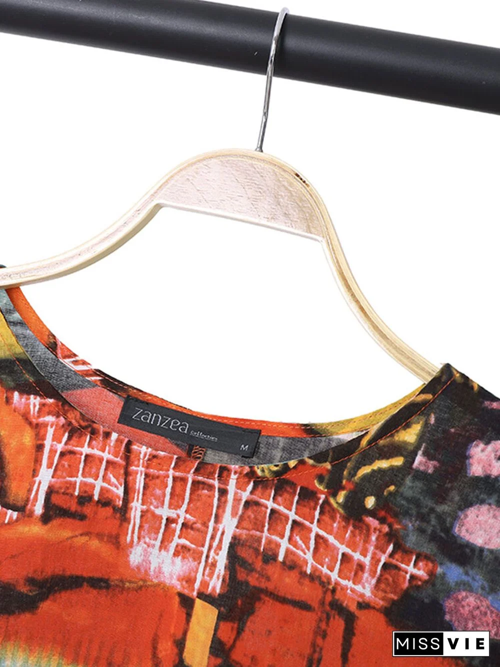 Abstract Painted Pocket Split Wide Leg Short Sleeve Suit