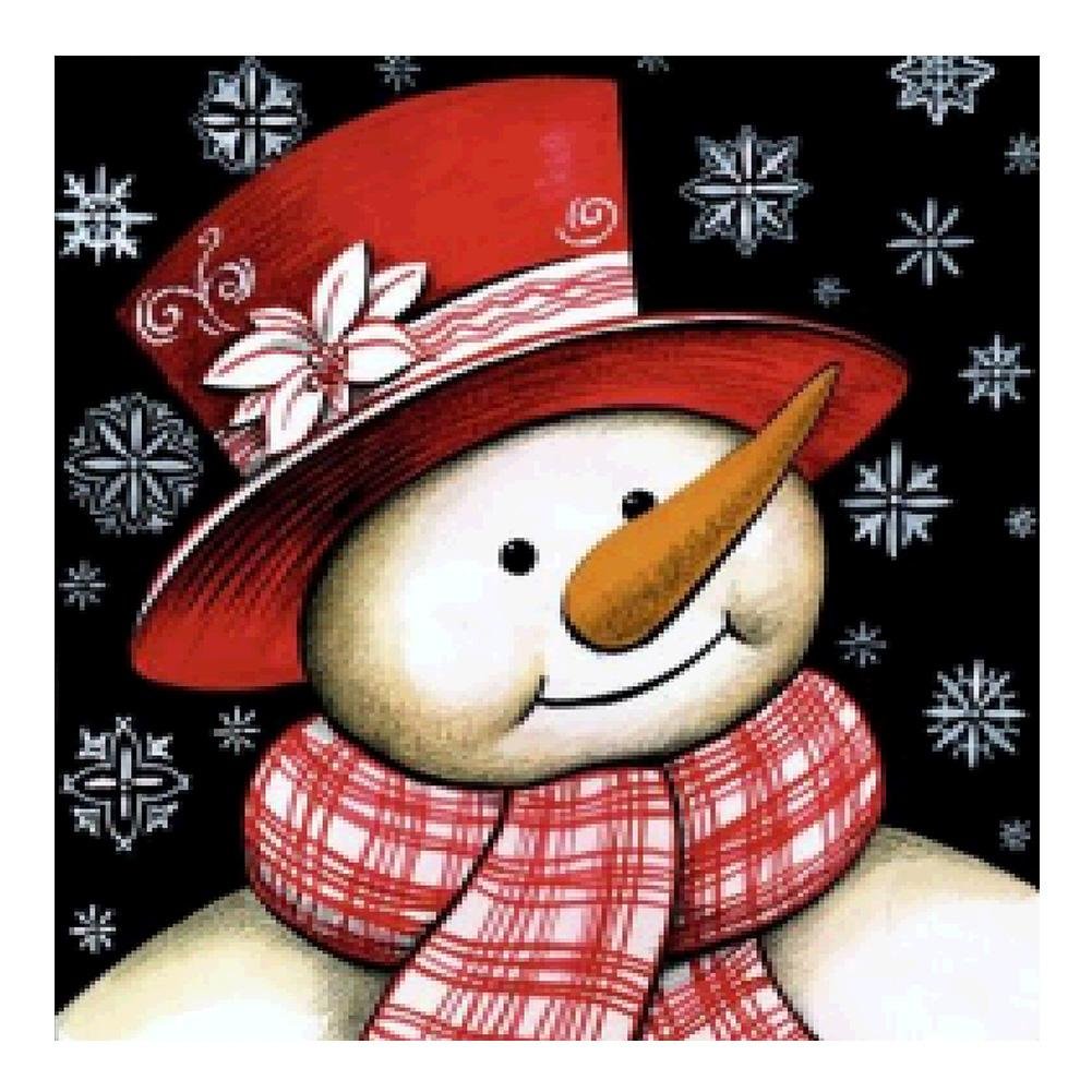 Full Round Diamond Painting Christmas Snowman