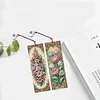(US Local)4Pcs Vintage Flowers DIY Diamond Painting Bookmark Craft Kit