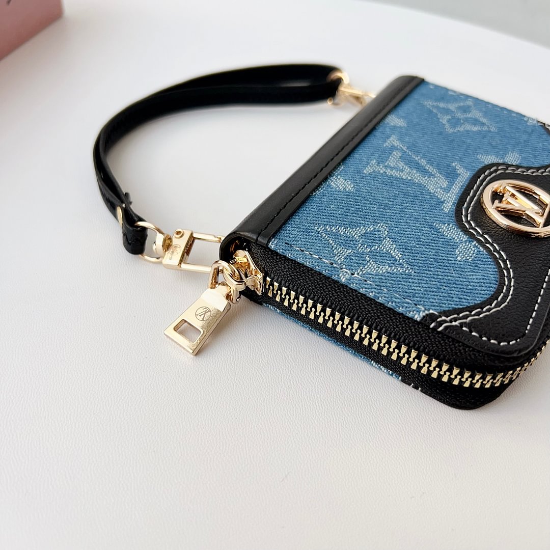 Mini Louis Vuitton Handbag Zip Wallet Gucci Card Holder Leather Coin Purse
