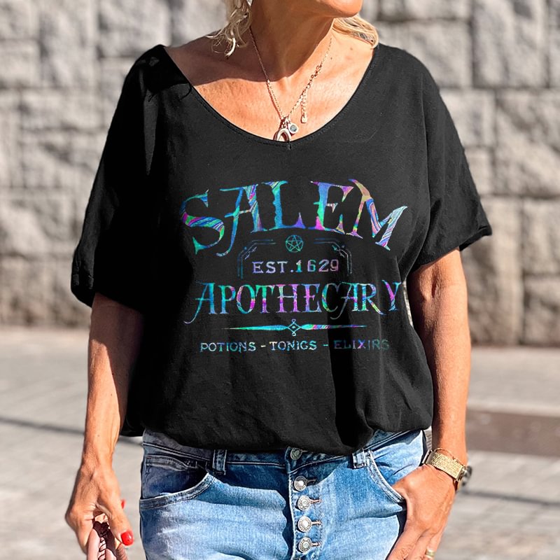 Salem Est. 1692 Apothecary Printed Women's T-shirt