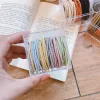 50PCS Basic Plain Colors Elastic Hair Bands