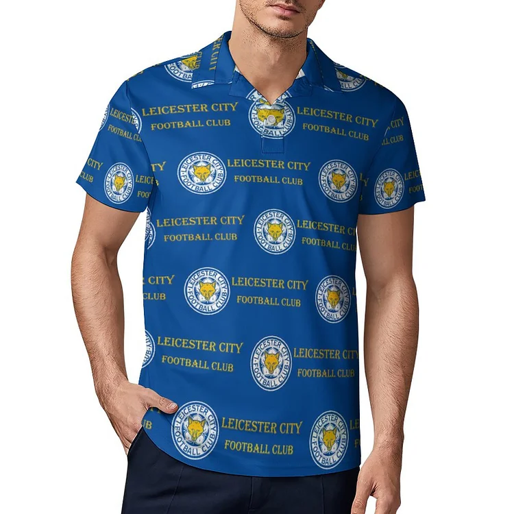 Leicester City Polo De Golf À Séchage Rapide Coupe Homme Blanc