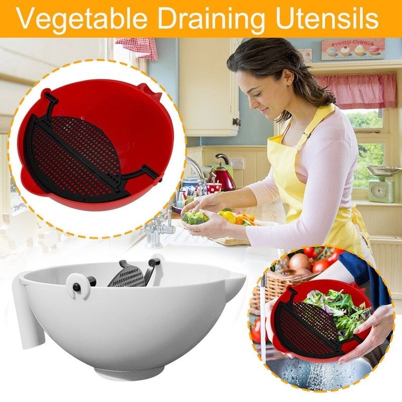 360 degree rotating water basket Strainer Fruit blender