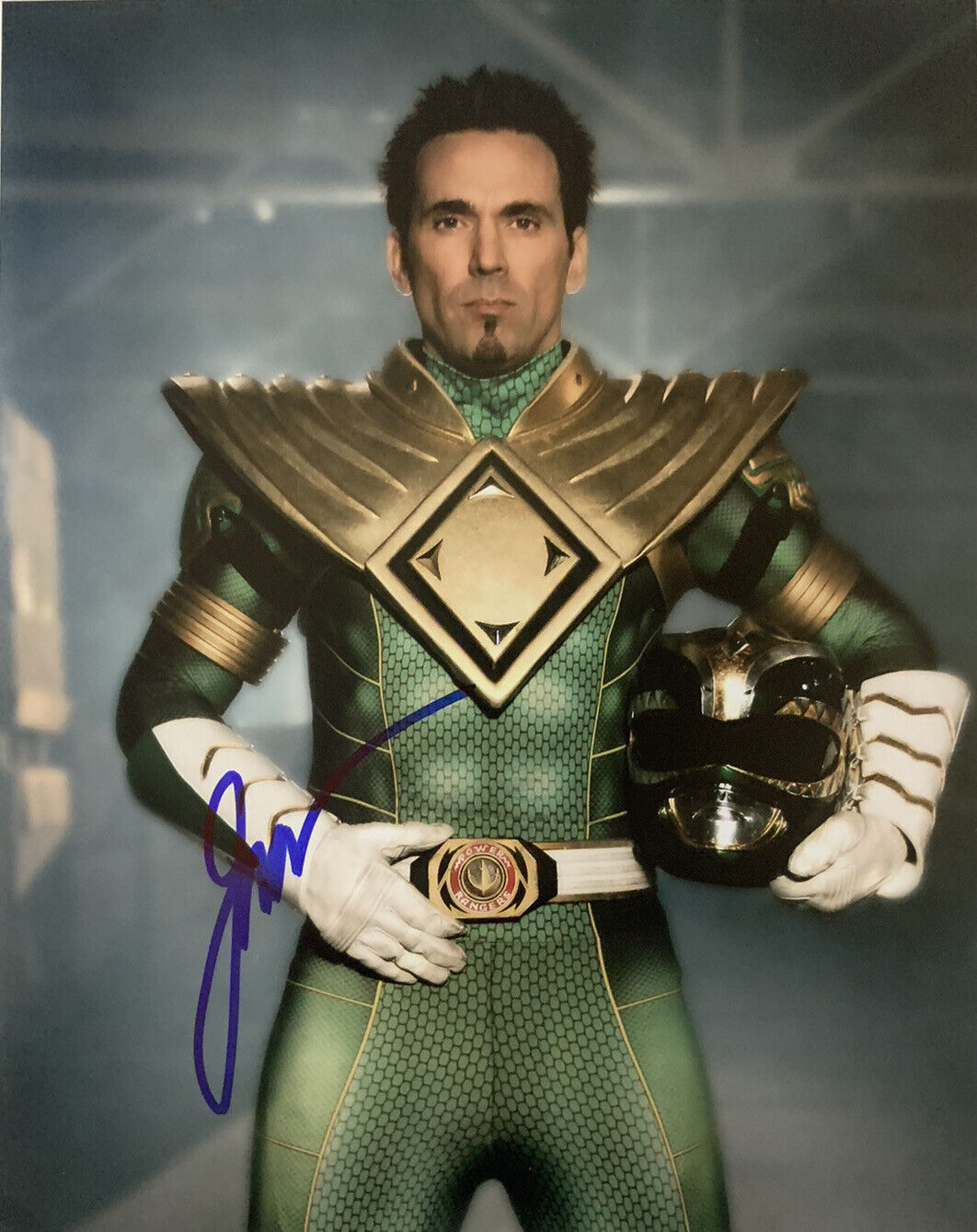 JASON DAVID FRANK HAND SIGNED 8x10 Photo Poster painting GREEN POWER RANGER AUTOGRAPH AUTHENTIC