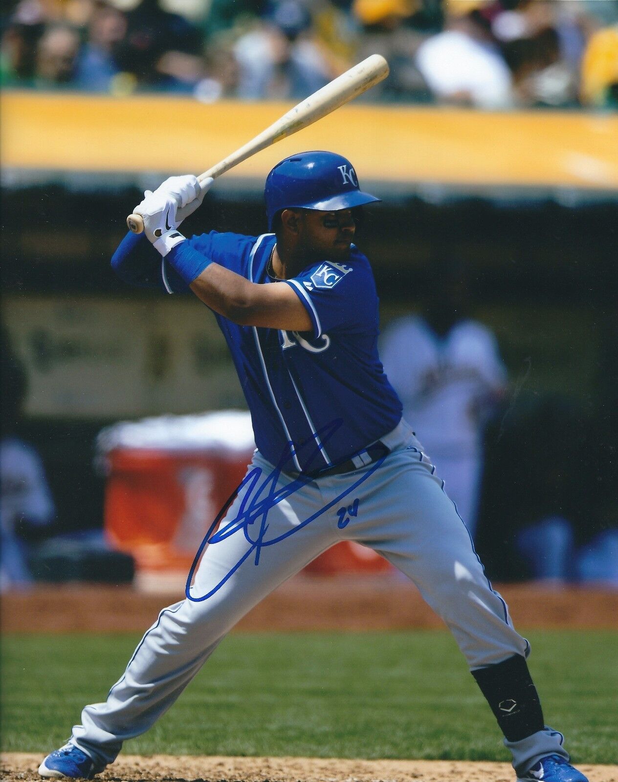 Signed 8x10 CHRISTIAN COLON Kansas City Royals Autographed Photo Poster painting - COA