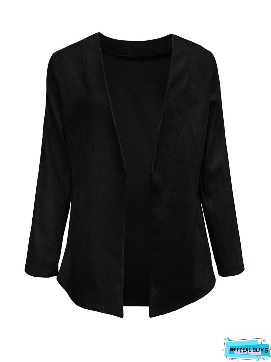 Open Front Long Sleeve Cardigan