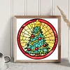 >SALE<Full Embroidery Eco-cotton Thread 18CT Printed Christmas Tree Cross Stitch Kit