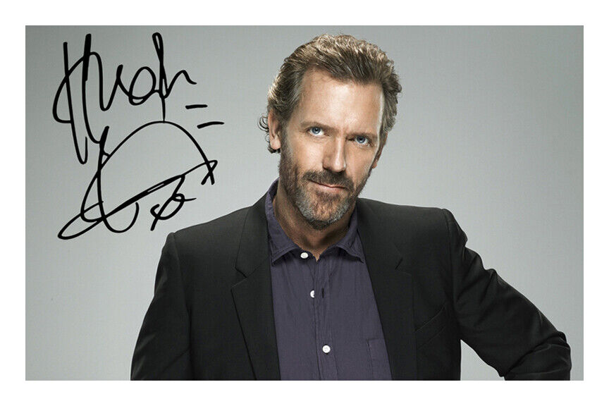 Hugh Laurie Signed A4 Photo Poster painting Print Autograph House