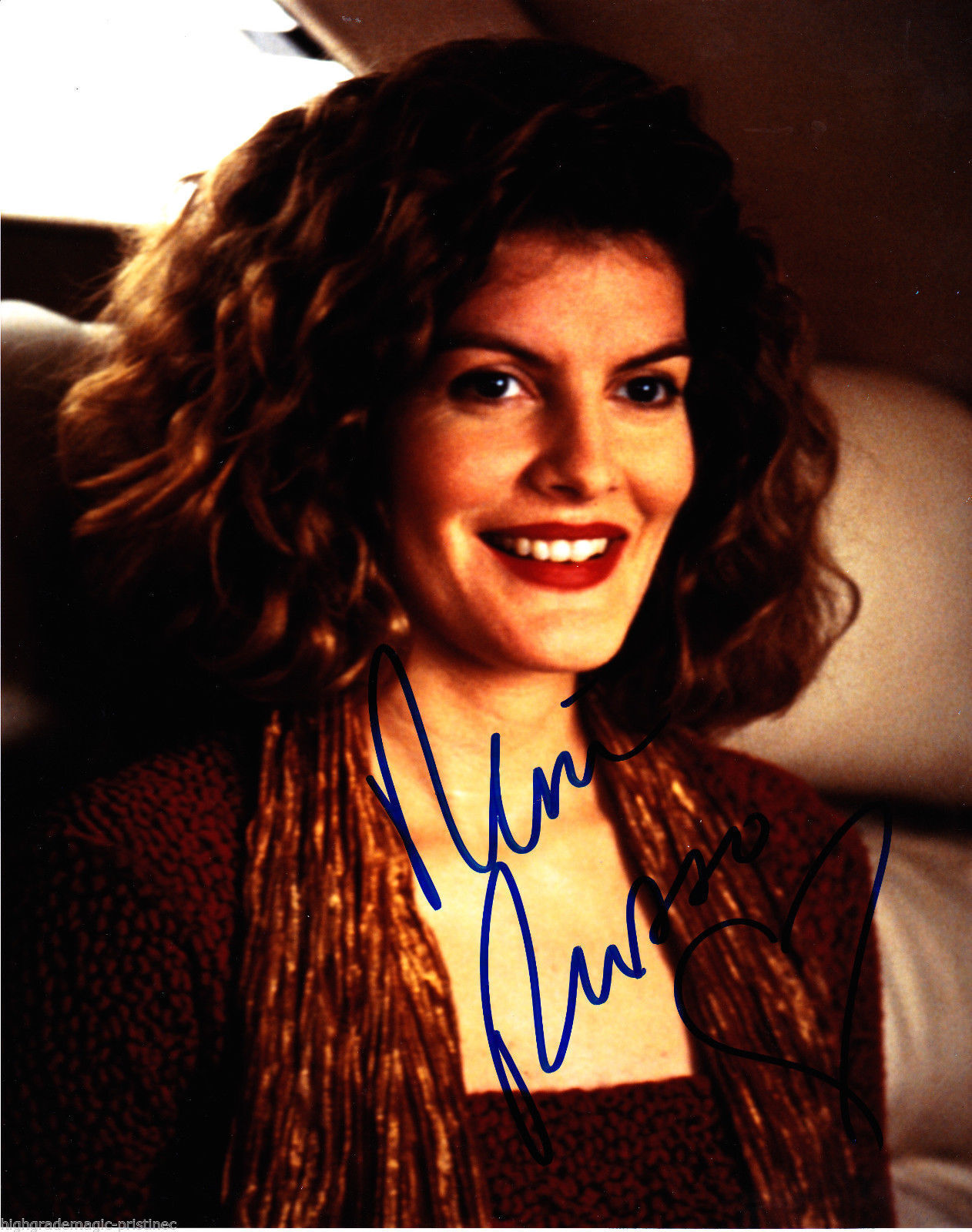 RENE RUSSO, ACTRESS AUTOGRAPHED INSCRIBED & SIGNED BIG SMILE 8X10 Photo Poster painting WITH COA