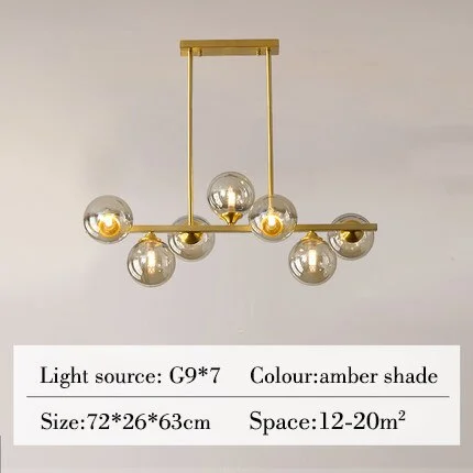 American Copper Led Ceiling Chandelier Lamp Crystal Pendant Lights Fixture for Bedroom Dining Room Indoor Decor Lustre Luminaire