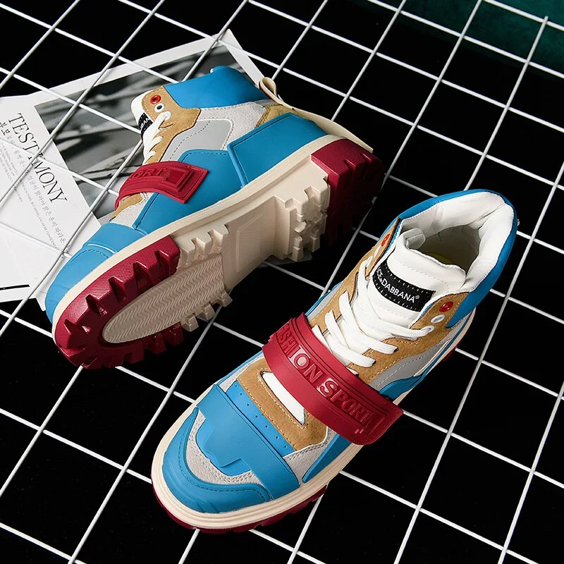 Trend Designer High Top Sport Shoes Men Sneakers Breathable Running Shoes for Men Trainers Fitness Walking Shoes Zapatillas