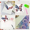 6Pcs Diamond Painting American Flag Butterfly Diamond Drawing Card