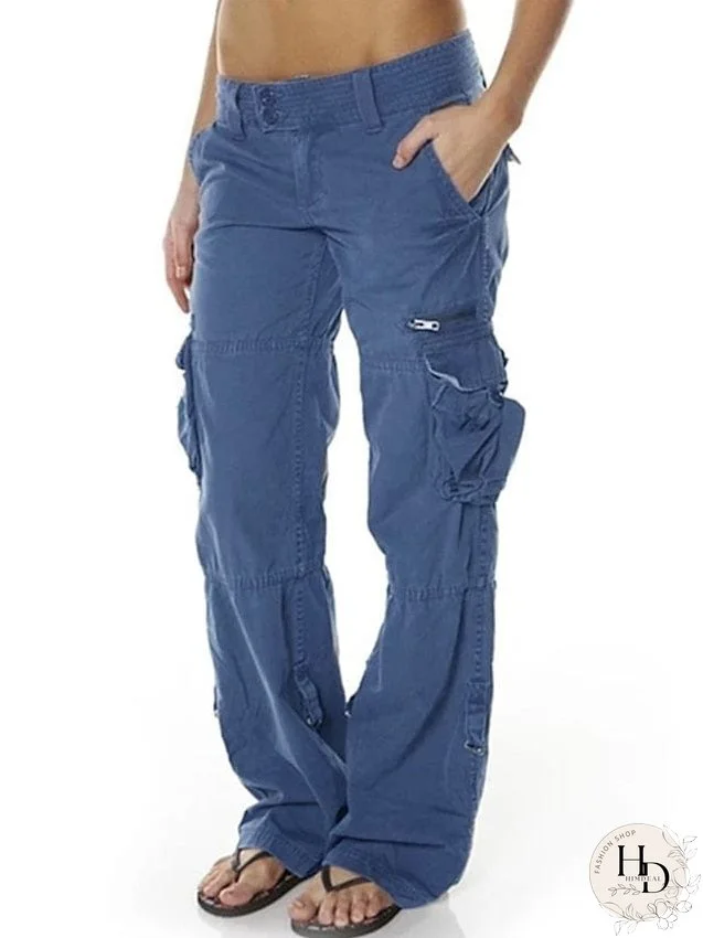 Streetwear-Inspired Black Cargo Pants