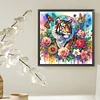 Fleur tigre-partiel sp&eacute;cial diamant peinture-30 * 30cm