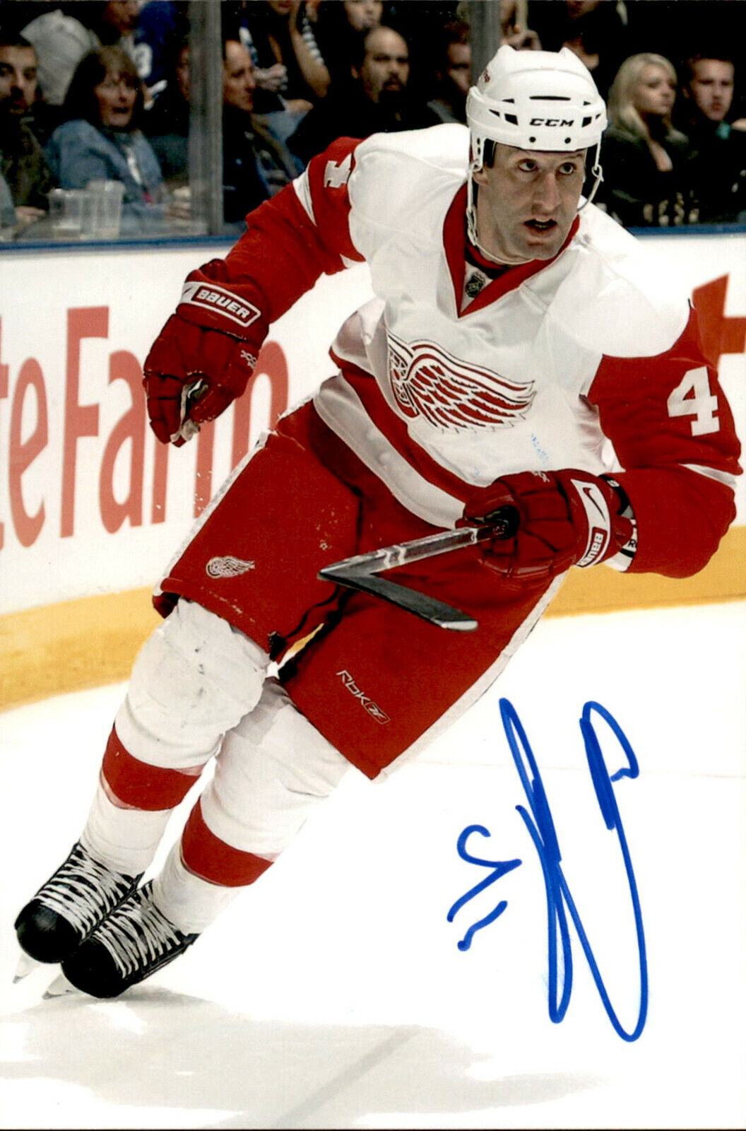 Andy Delmore SIGNED autographed 4x6 Photo Poster painting DETROIT RED WINGS #2