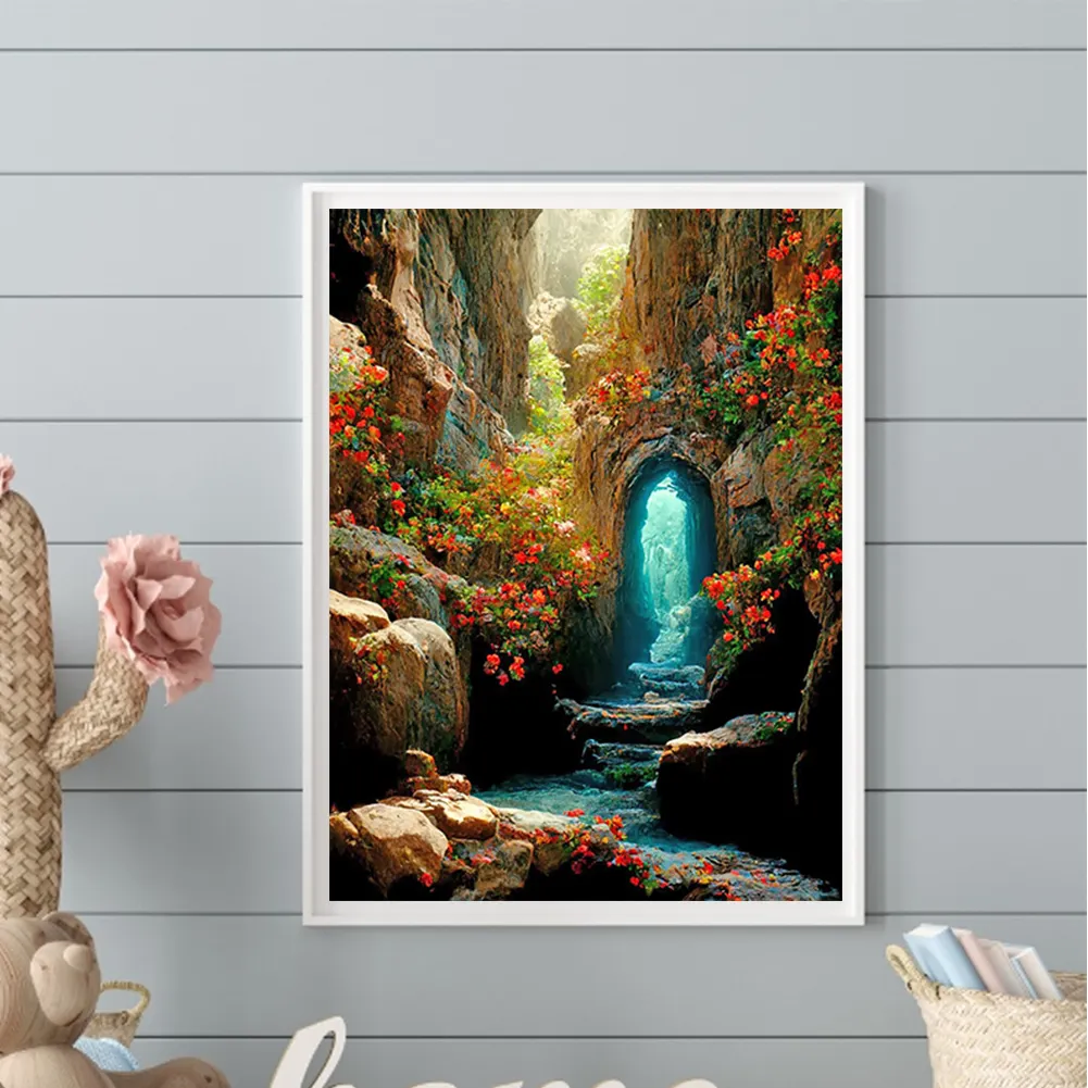 Full Round Diamond Painting 40*50cm - Cave