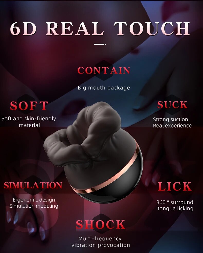 Clitoris Stimulator Vibrator for Women - Rose Lick Suck G Spot Stimulation