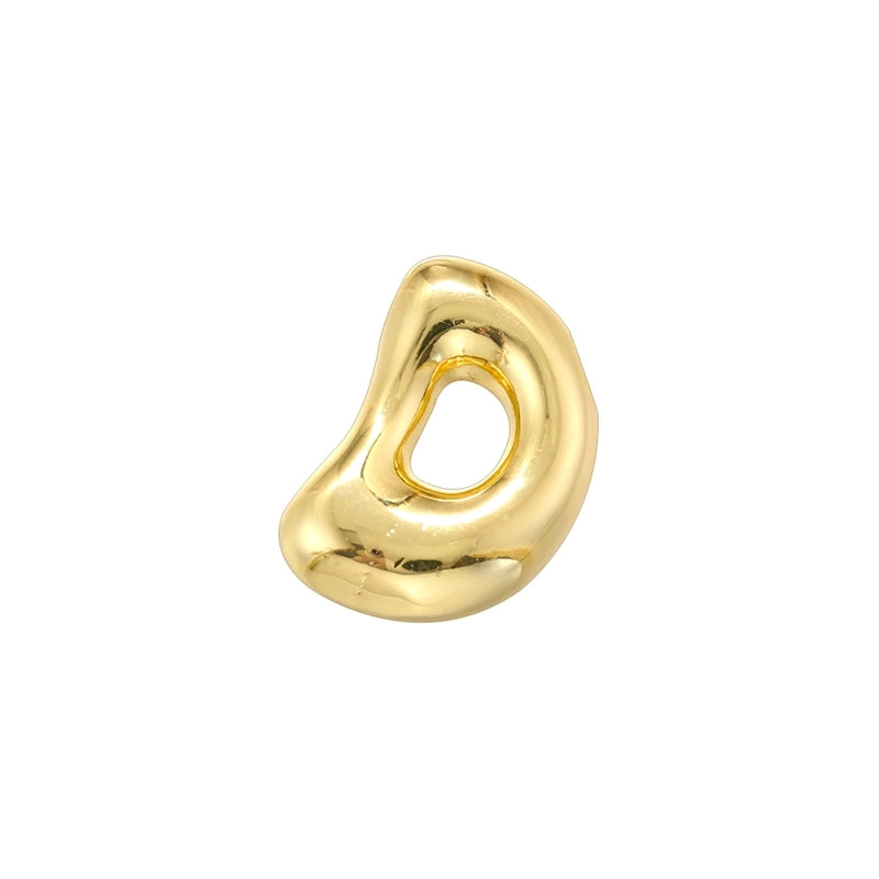 1 Piece 21mm Copper 18K Gold Plated Letter Beads