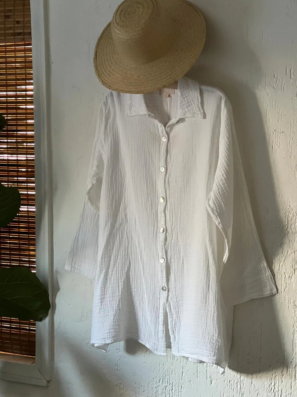 Casual Loose Simple Women's Shirt tjj Shicloths