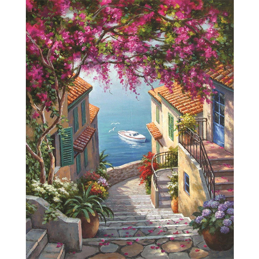 House by the Sea-Paint by Numbers-30*40cm/40*50cm