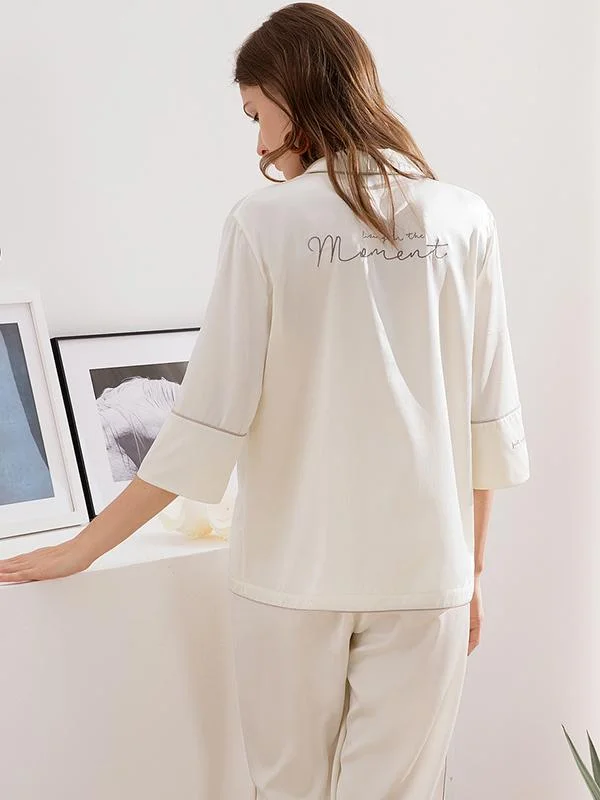 25 Momme High Quality Elegant Mulberry Silk Pajamas Set-Real Silk Life
