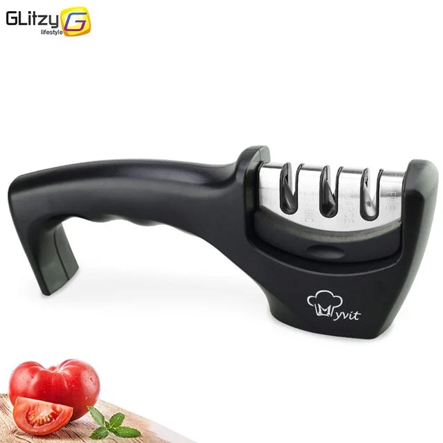 Knife Sharpener 3 Stages Professional Kitchen Sharpening Stone Grinder knives Whetstone Tungsten Diamond Ceramic Sharpener Tool