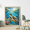 Sea Turtle - 11CT Counted Cross Stitch - 40*50cm - Animal