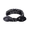 Cute Pattern Printed Bowknot Wired Hair Head Bands