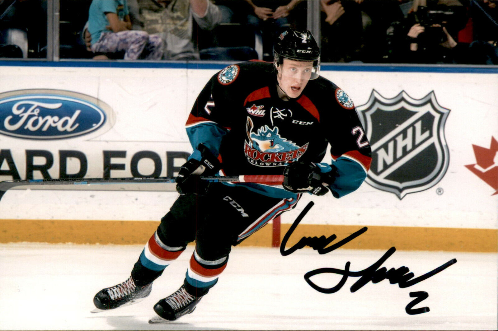 Lassi Thomson SIGNED 4x6 Photo Poster painting KELOWNA ROCKETS / OTTAWA SENATORS