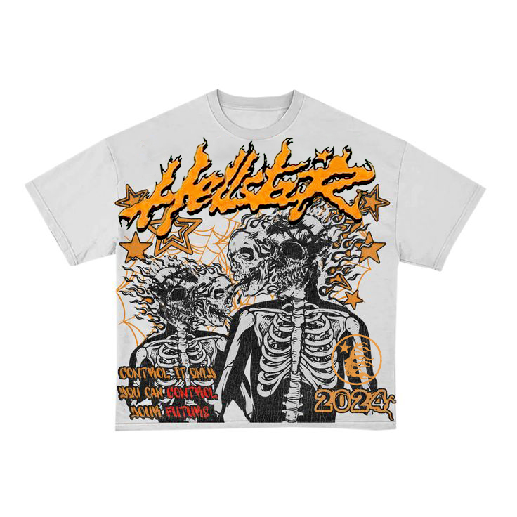Personalized Skull In Soul Hellstar Graphic 100% Cotton Short Sleeve T-Shirt / TECHWEAR CLUB / Techwear