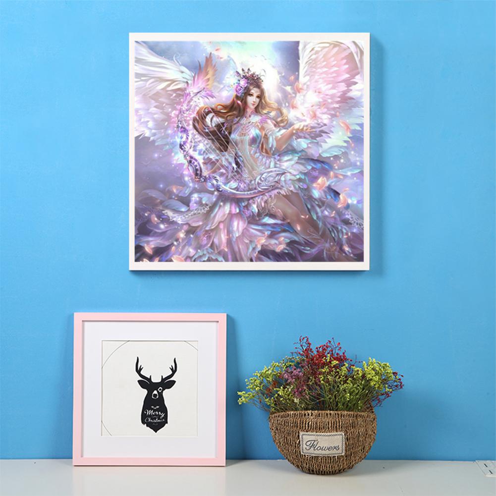 

30*30CM - Round Drill Diamond Painting - Angel, 501 Original