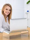 Acrylic Monitor Stand Clear Monitor Riser Desk Laptop Stand Riser Computer Stand
