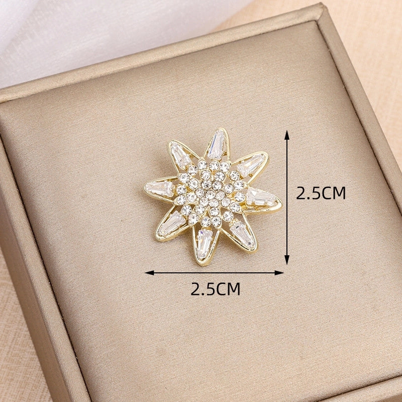 Minimalist Pin Insect Flower Bow Knot Alloy Inlay Zircon Women’s Brooches