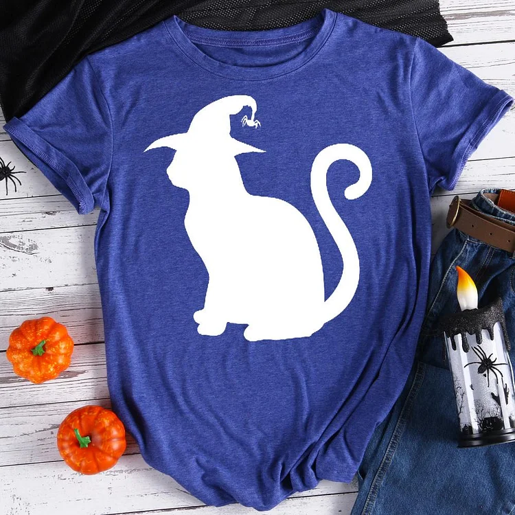 Cat  Halloween T-Shirt Tee -07870