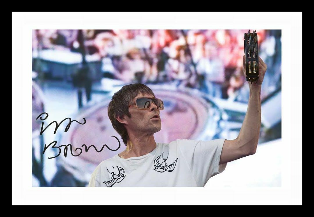 Ian Brown - The Stone Roses Autograph Signed & Framed Photo Poster painting 1