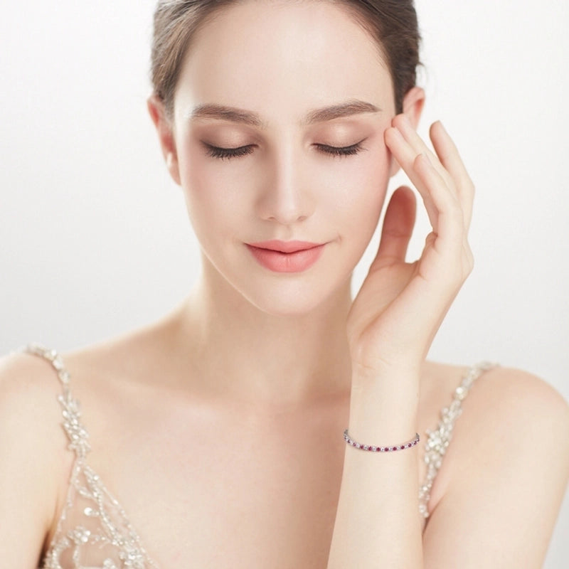 925 Sterling Silver Bangles Ear Studs Tennis Bracelets TRENDY