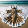 (Multi-Style) Juses Beach Sculpture-11CT Stamped Cross Stitch 50*50cm/19.69*19.69in