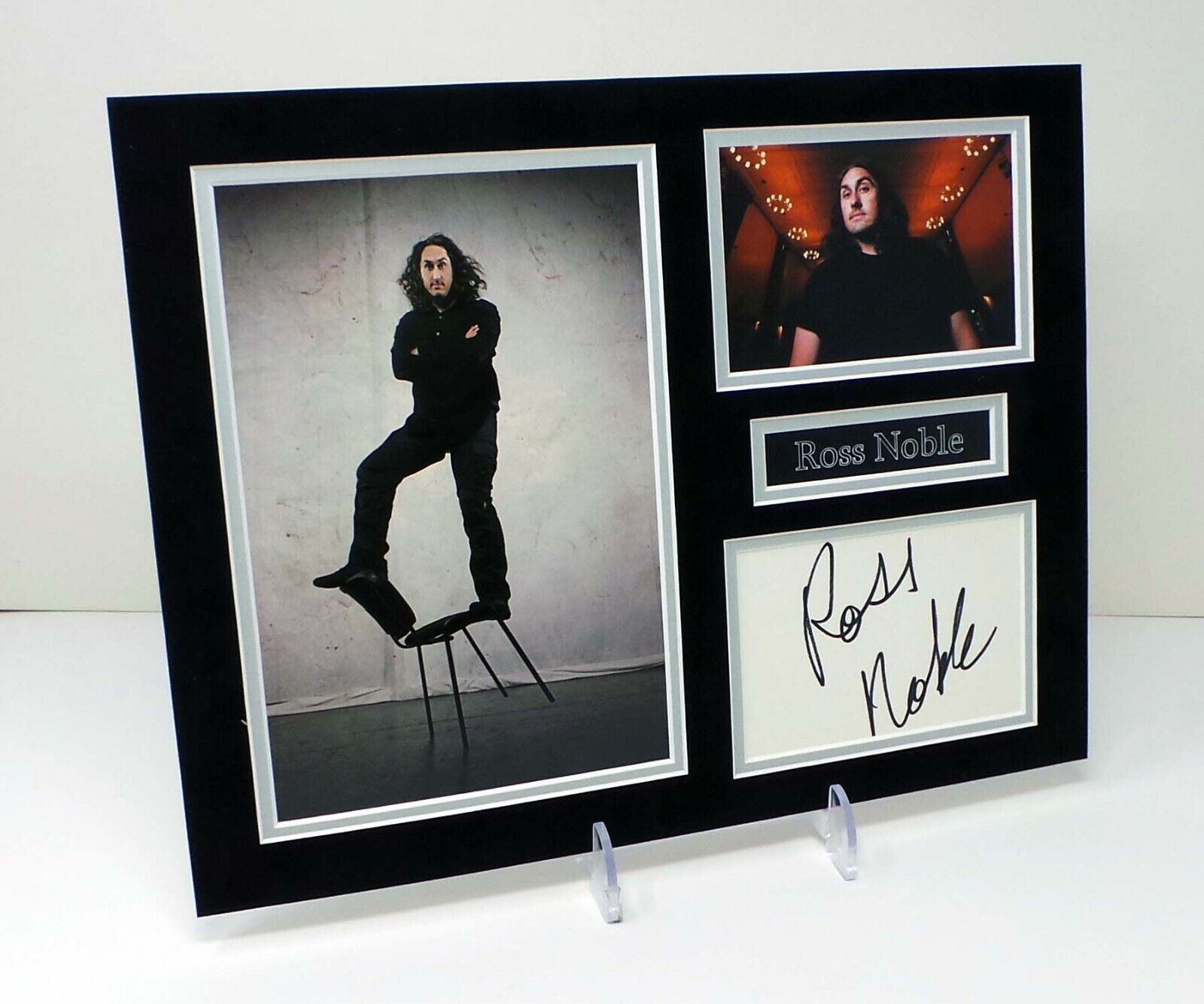 Ross NOBLE Signed & Mounted Stand up Comedian Photo Poster painting Display AFTAL RD COA