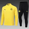 2024/2025 Dortmund Half-Pull Training Suit Yellow Football Shirt 1:1 Thai Quality