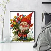 (US Local)Dwarf -14CT Stamped Cross Stitch Kit(40x47cm)
