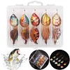 5pcs Metal Spoon Spinner Fishing Lure Fishing Wobblers Hard Bait for Bass Trout