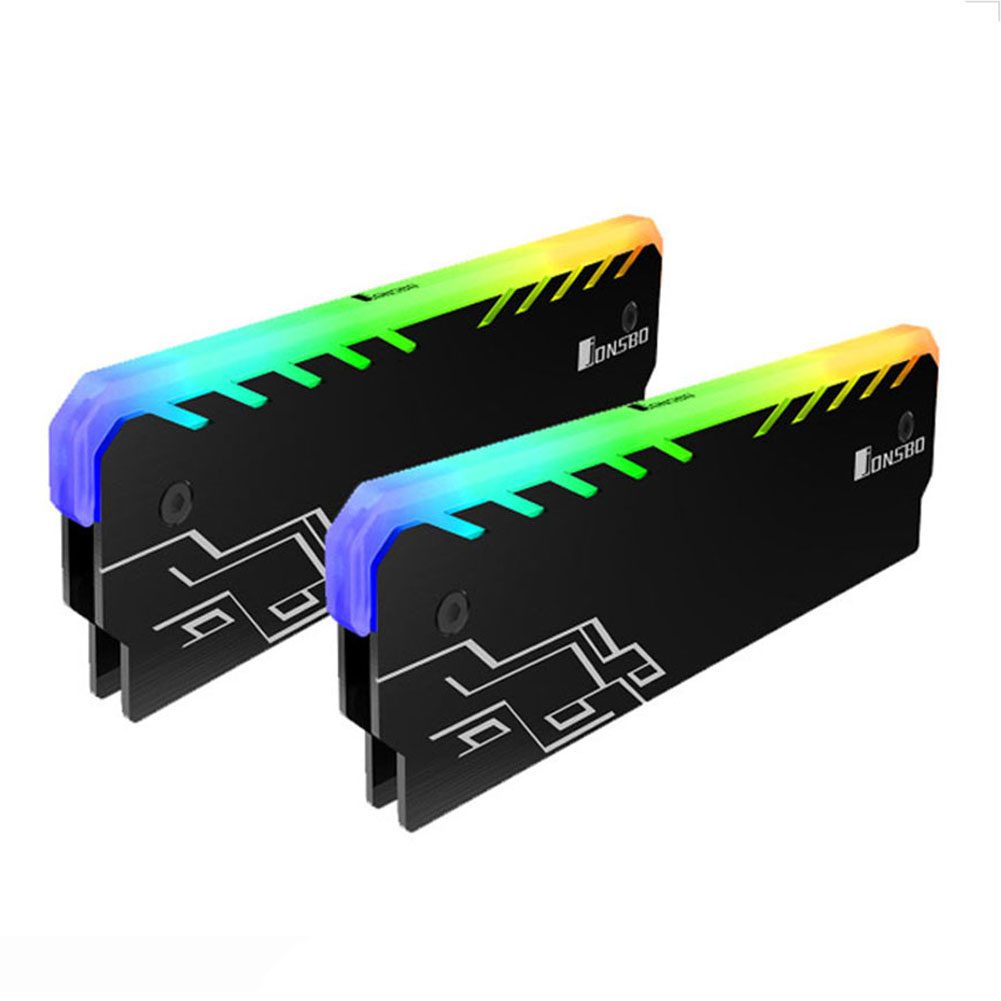

2Pcs Rgb Ram Heatsink Desktop Pc Ddr Ddr3 Ddr4 Memory Heat Spreader, 501 Original