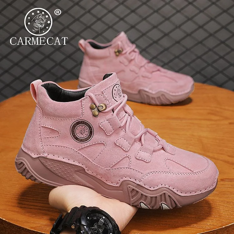 Women's Italian Genuine Leather Handmade Warm Non-slip Shoes
