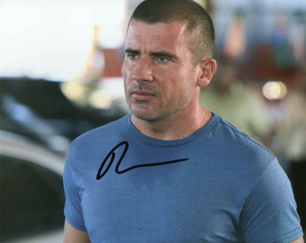 DOMINIC PURCELL SIGNED AUTOGRAPH 8x10 Photo Poster painting - PRISON BREAK, LEGENDS OF TOMORROW