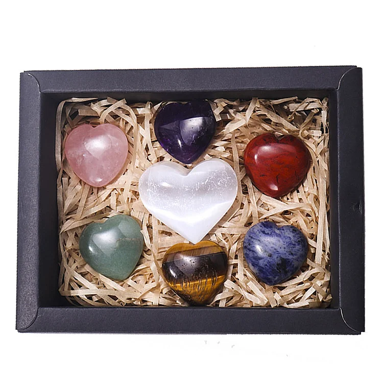 Natural Crystal Healing Crystal Hearts