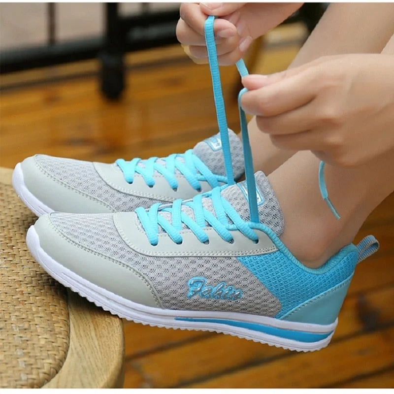 2021 New Woman Casual Shoes Breathable Women Shoes Mesh Female Fashion Sneakers Women Chunky Sneakers Shoes Sapato Feminino