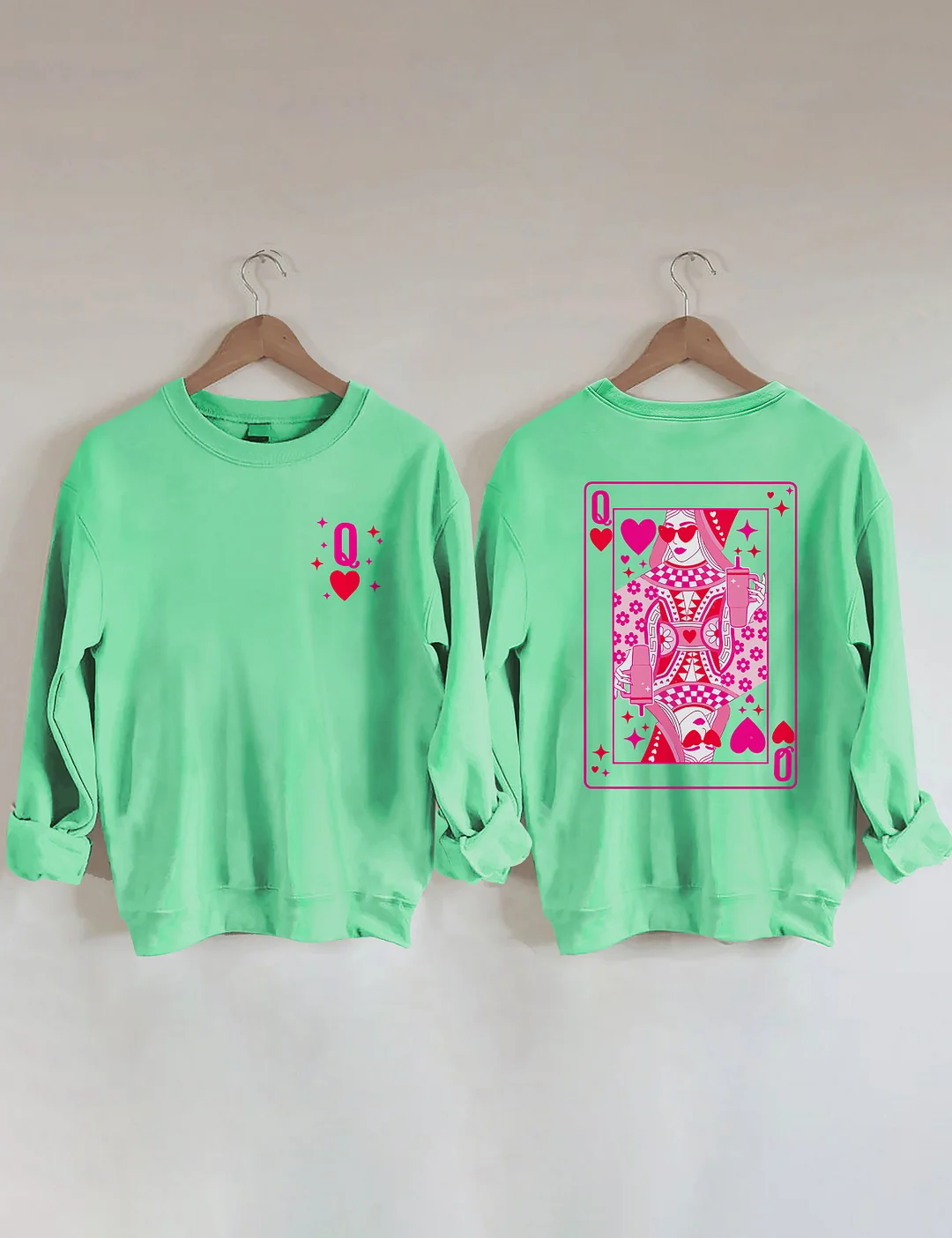  Queen Of Hearts Valentine's Day Sweatshirt 