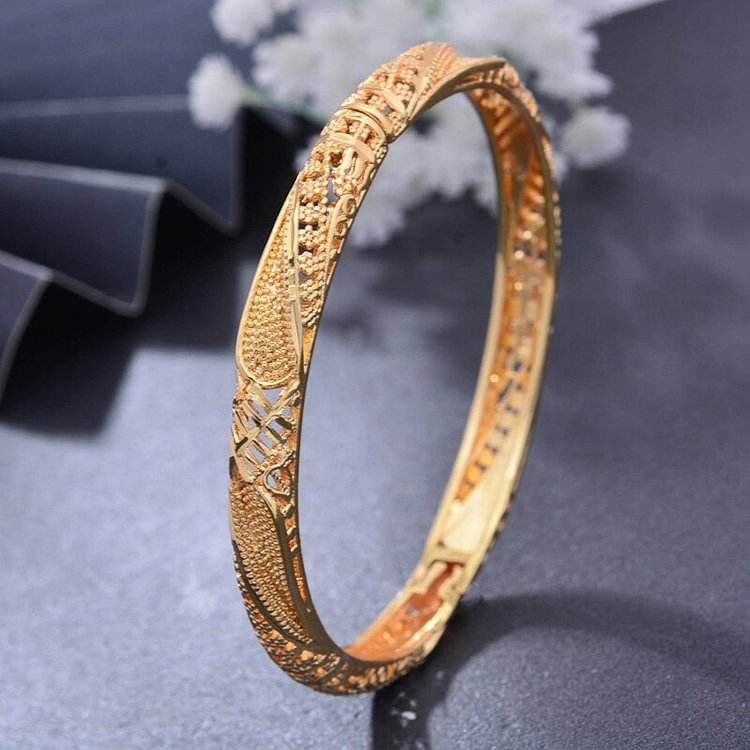 Dubai Gold Color Jewelry Bresslate Bangles &amp; Bracelets  Halloween Gift